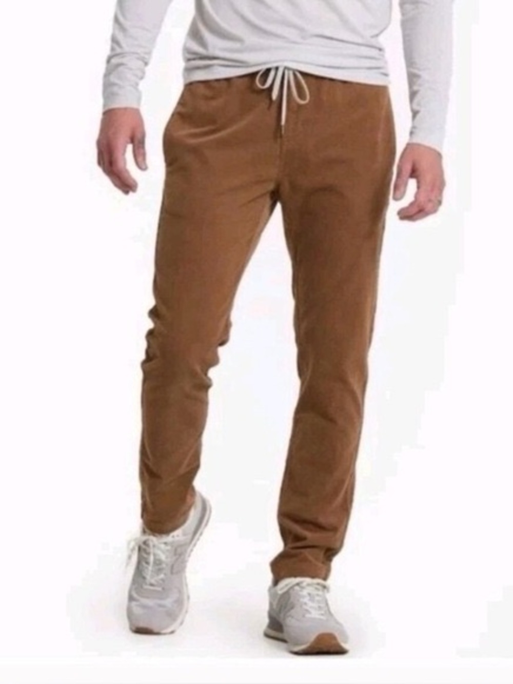 Vuori Optimist Corduroy Drawstring Pants Tan Small